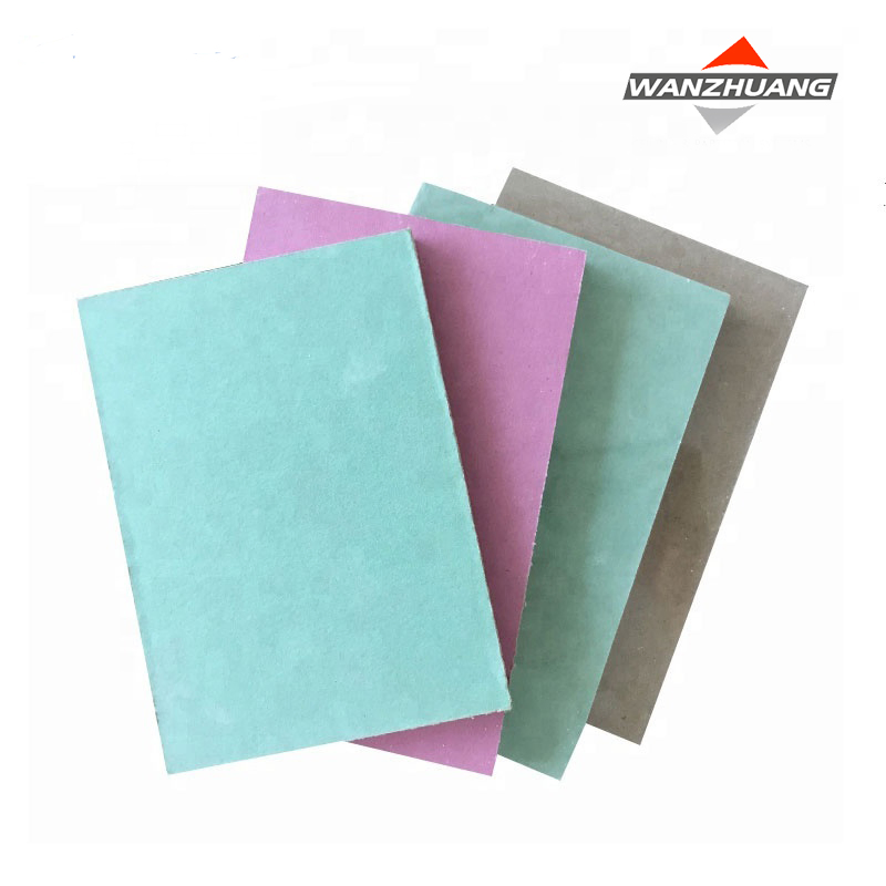 Modern Eco-Friendly 9mm 12mm Fireproof Moisture-Proof Gypsum Board Common for Living Room Bedroom Factory Wholesale