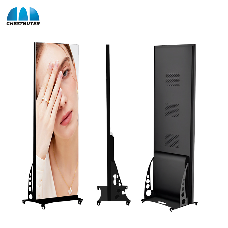 P2.5 LED Poster Vertical Portable Foldable Advertising Poster LED Display WiFi Control LED Display