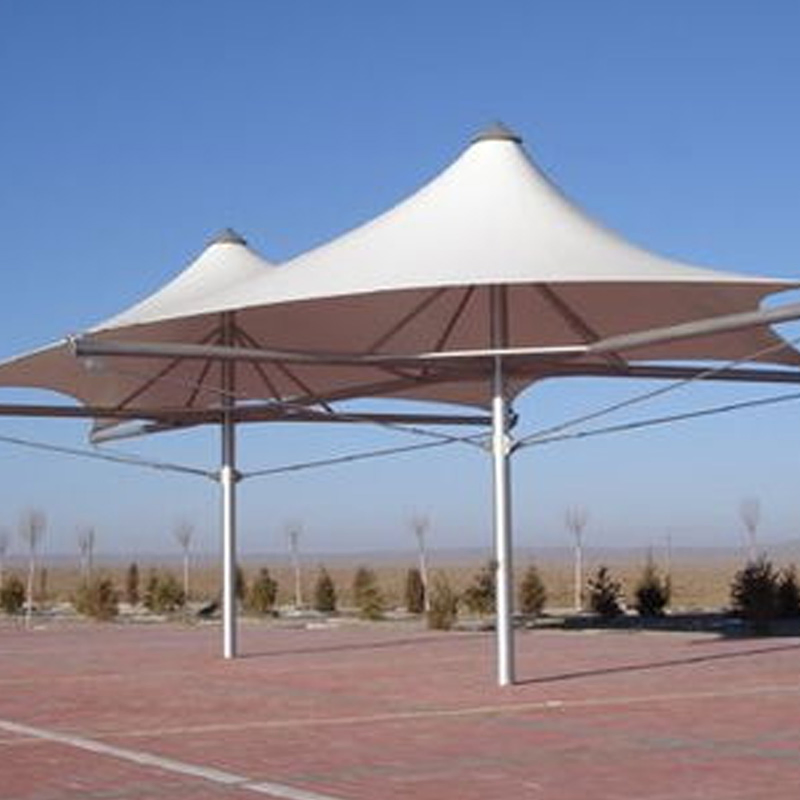 Strong Beautiful Extend Stadium Podium Membrane Structure, Steel Structure Stadium Shade Roof Tent