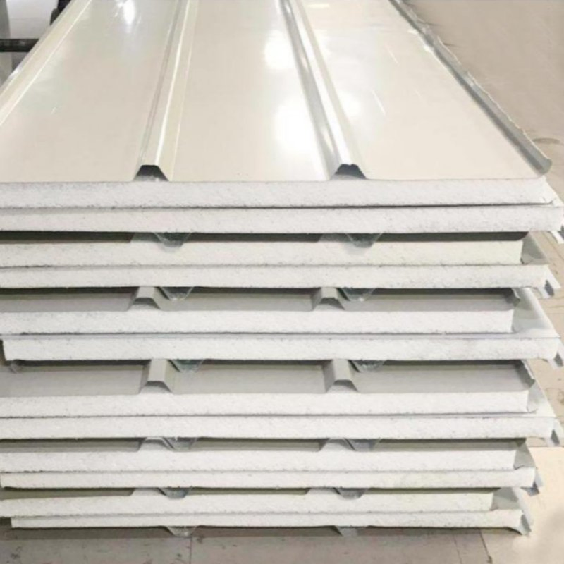 Commercial EPS Corrugated Sandwich Panels for Large-Span Composite Steel Structures