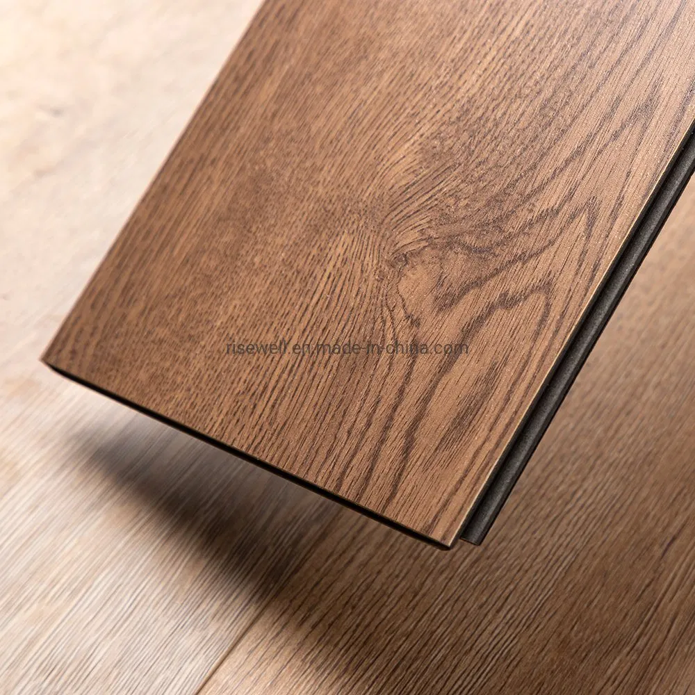 New Innovation Wood Look Embossed Surface Flooring Waterproof Laminate PVC Free Floor Click Lock Fiberboard Flooring