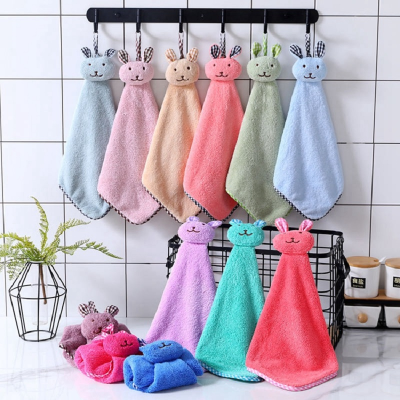 Hand Towel for Kitchen Soft Hanging Towel Quick-Dry Absorbent Dish Towel Home Towels