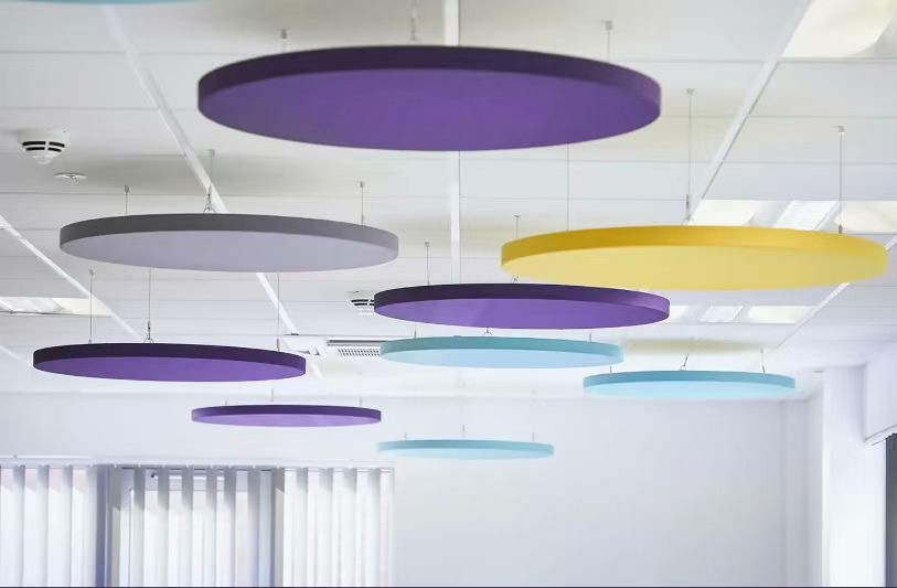 Panovf High Density Suspended Acoustic Ceiling Clouds Baffle for Office Acoustic Ceiling Panels