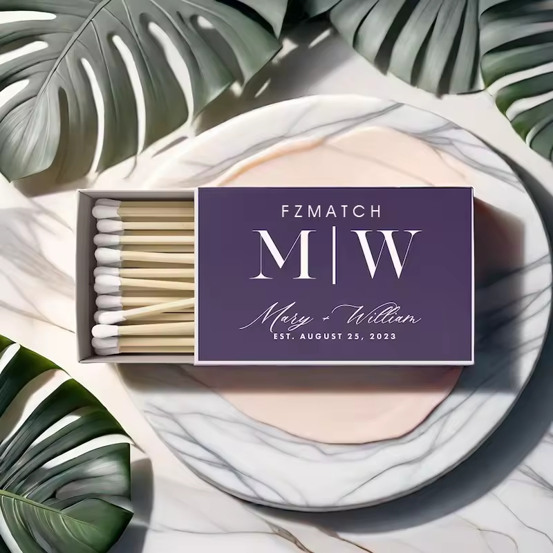 Sustainable Safety Match Striking Paper Box with Custom Shapes