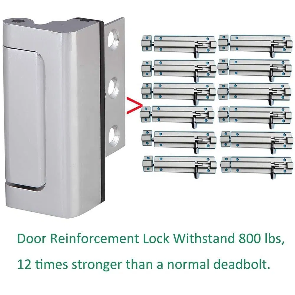 High Safety Security Lock Childproof Hinge Aluminum Alloy Defender Home Security Door Lock Reinforcement Door Lock Reinforcement