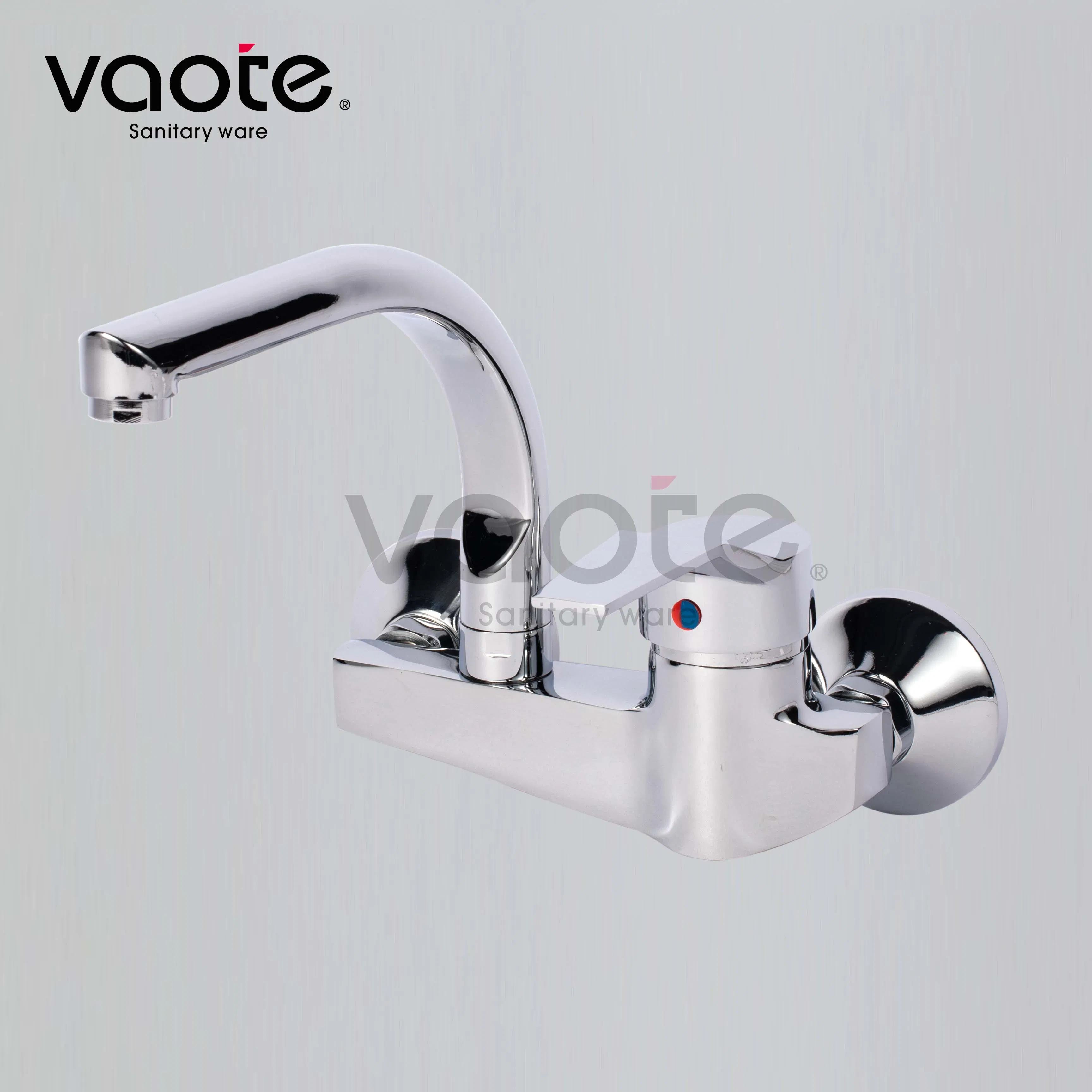 Single Handle Brass Body Wall Kitchen Faucet (VT10507)