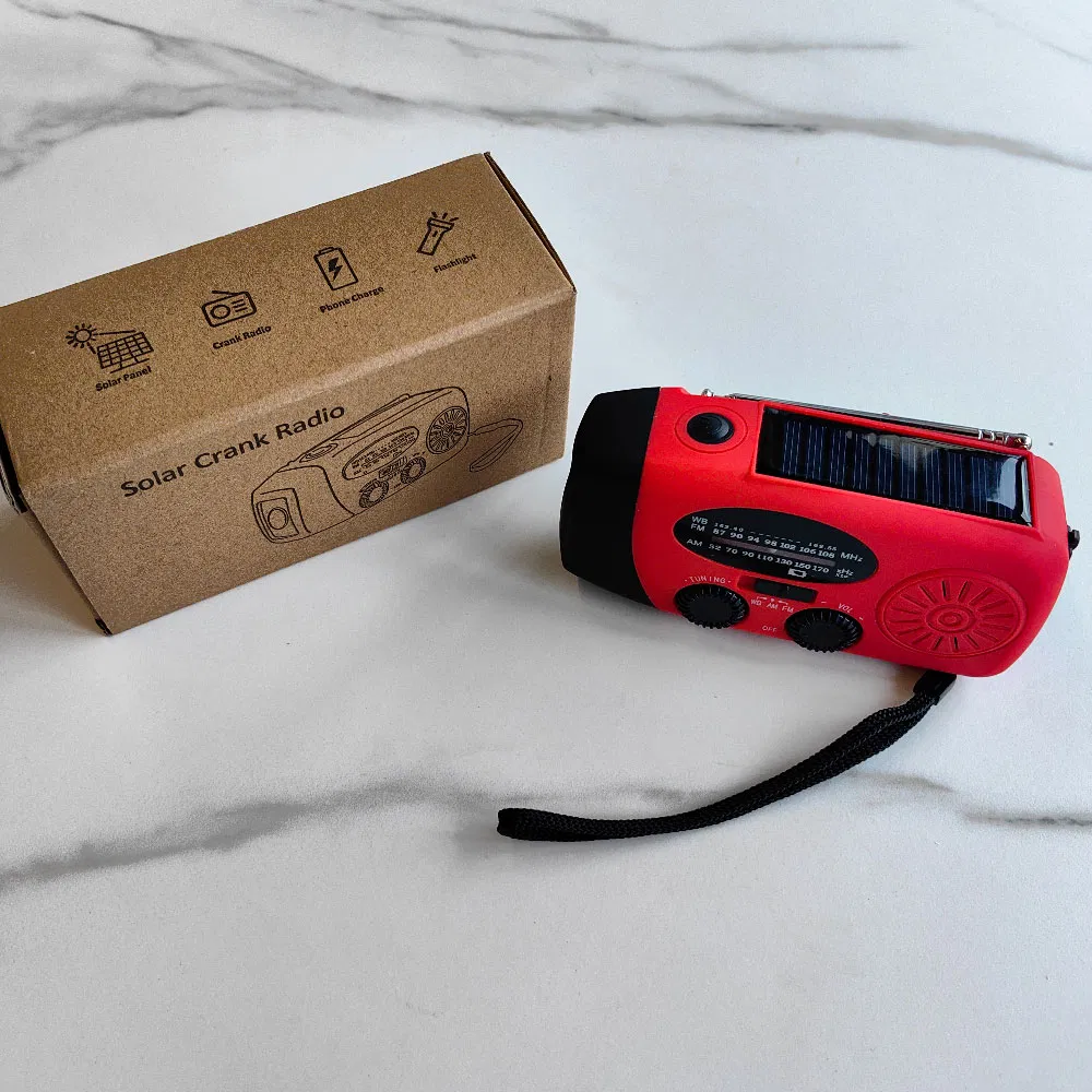 Best Emergency Solar Powered Hand Crank Radio with Reading LED Lamp