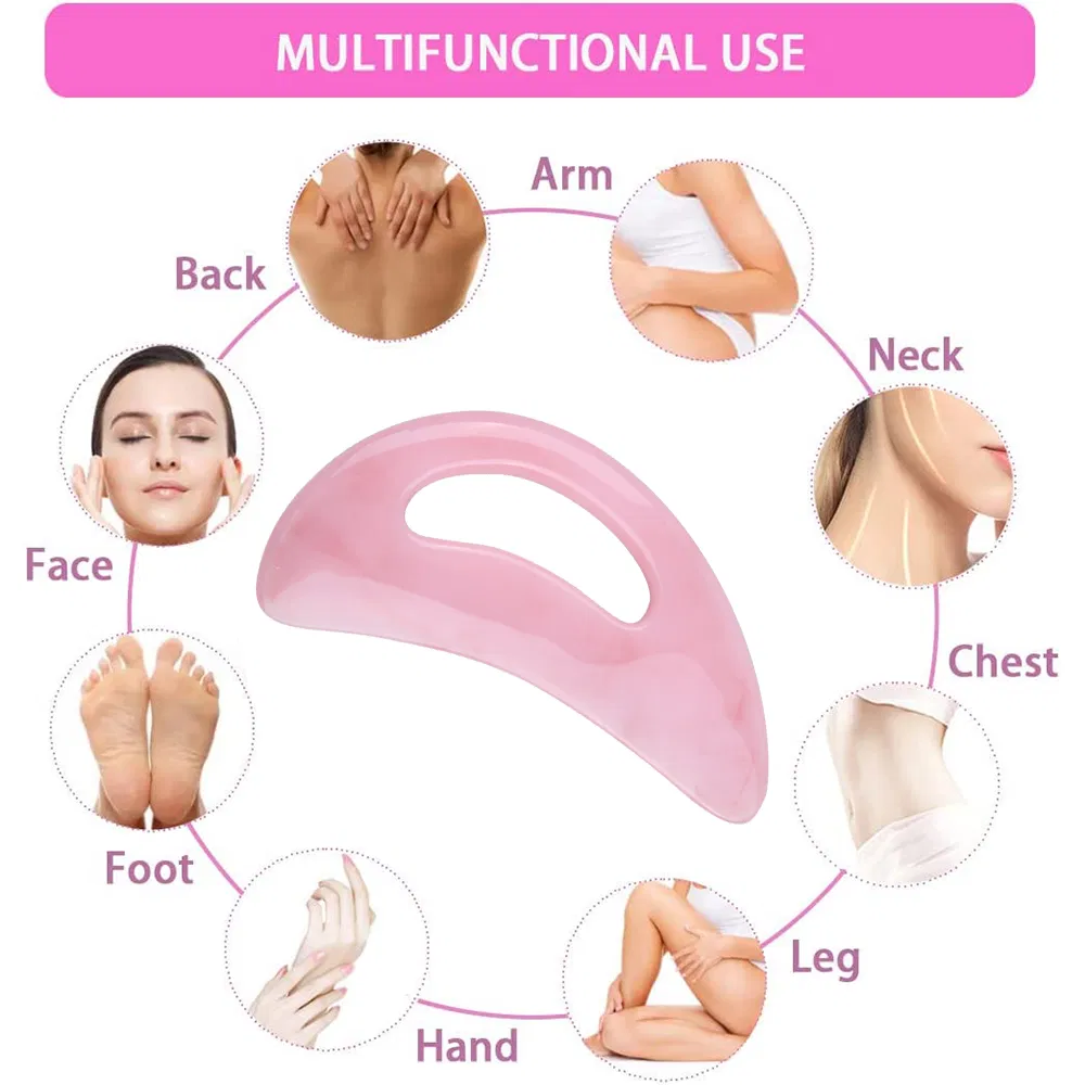 Facial Beauty Big Guasha with Handle