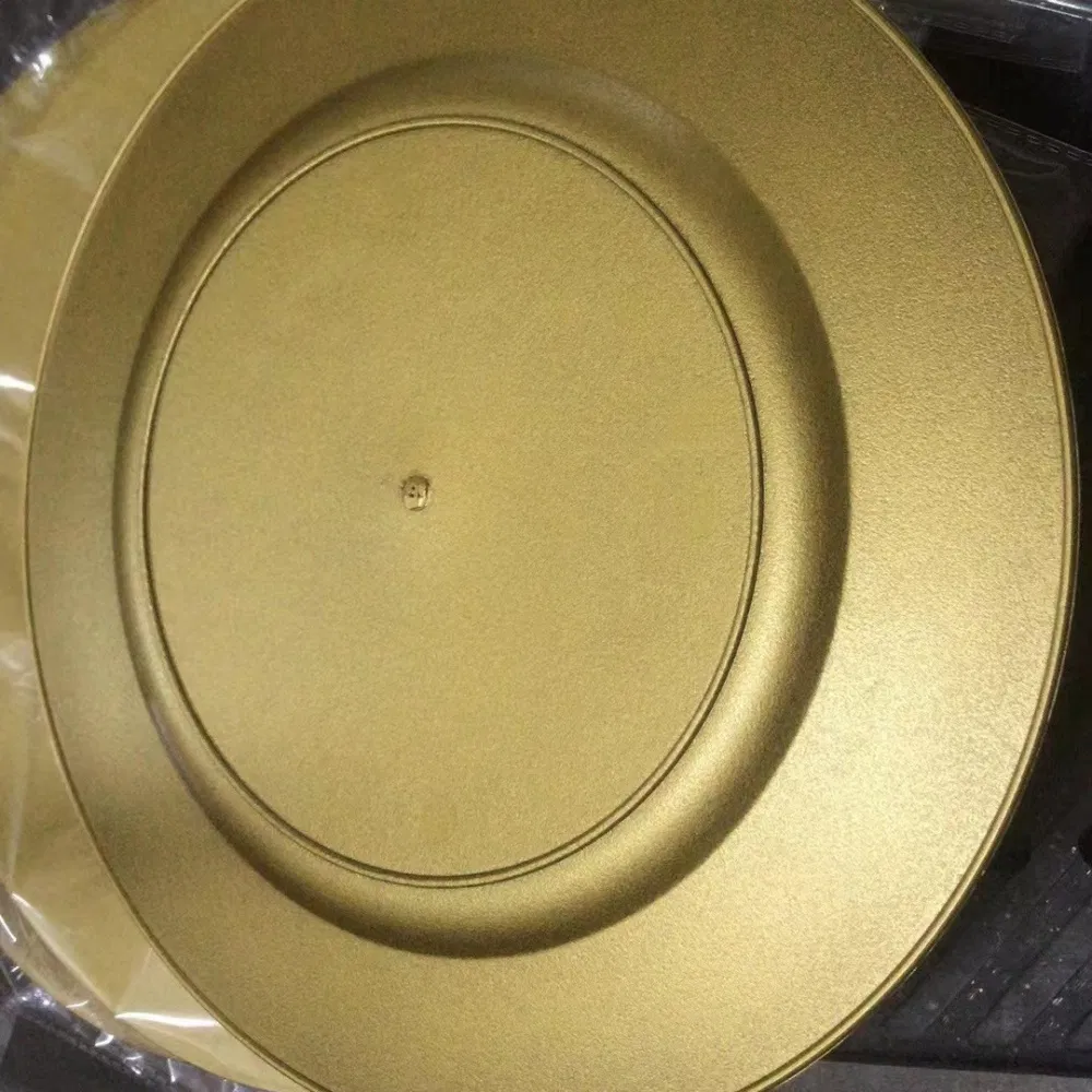 Classic Foreign Trade Event Hotel Parties Glossy Charger Plates