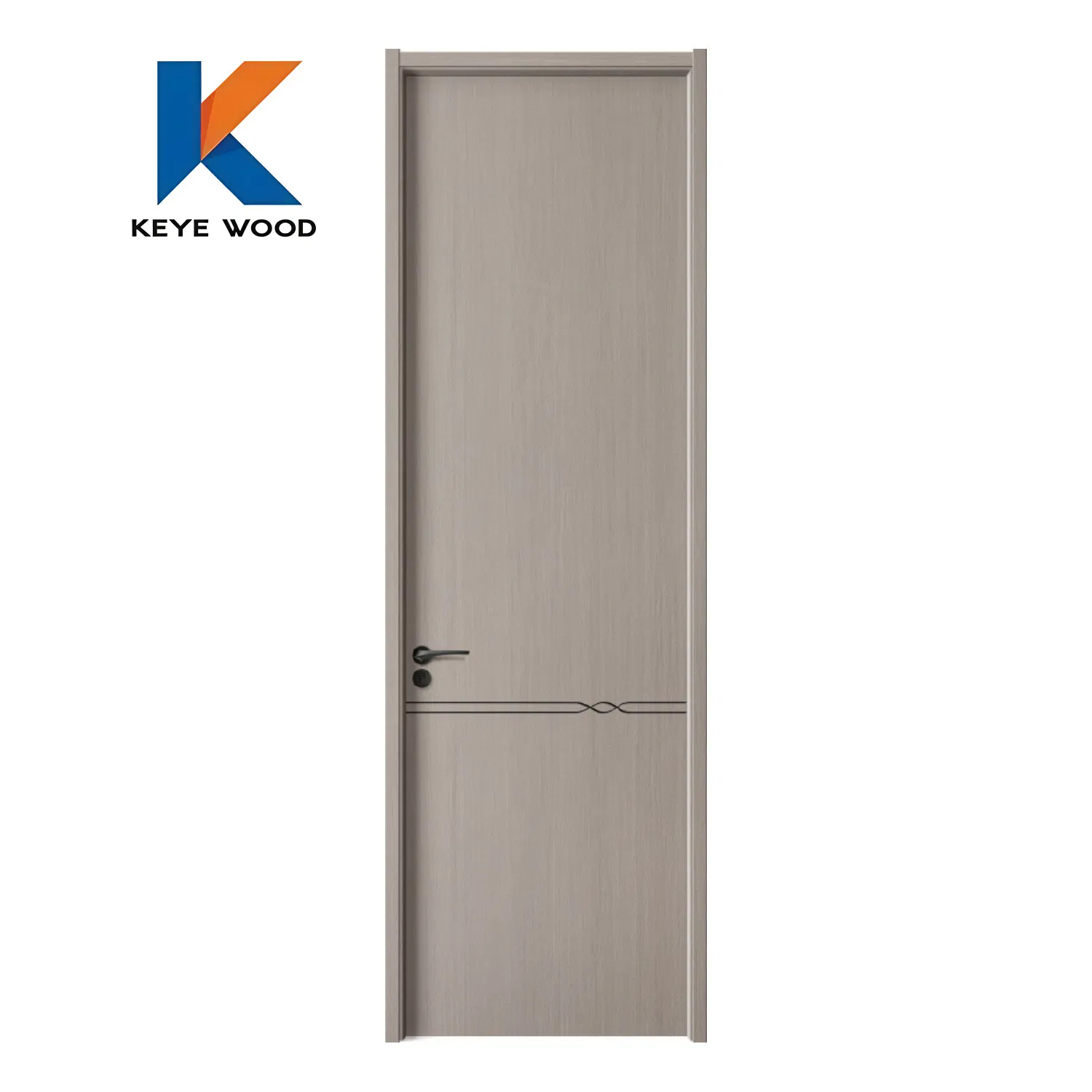 Contemporary Wooden Interior WPC Wood Security Door for Apartment Hotel and Office Interiors