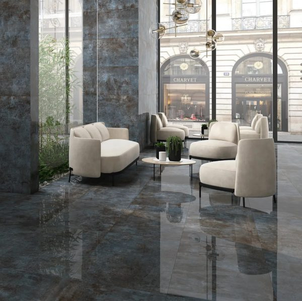 Foshan Factory Glaze Flooring Polish Wall Big Marble Porcelain Luxury Tile