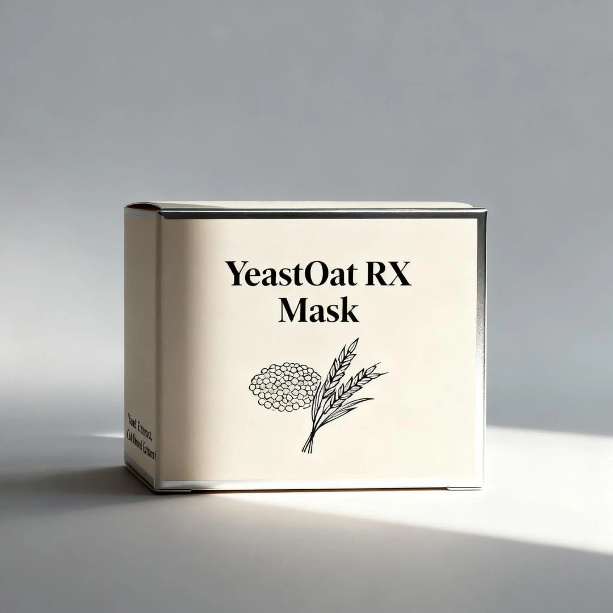 Advanced Oat Bran Extract Repairing Hydrating Face Mask for Whitening and Brightening Skin