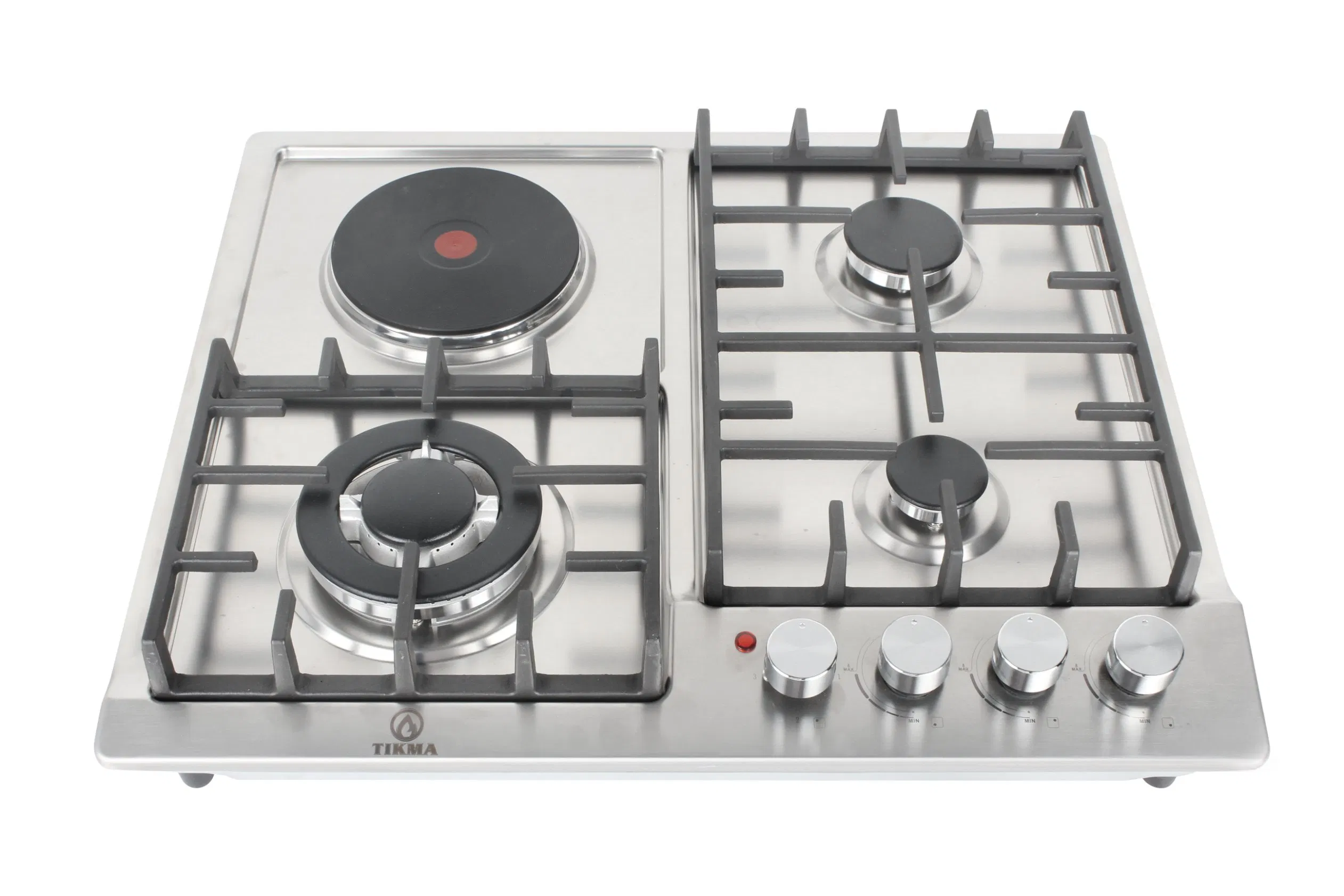 Africa Built in Stainless Steel Gas Cooktop Gas Ceramic Hob +Gas Burner Gaz Gas Stove