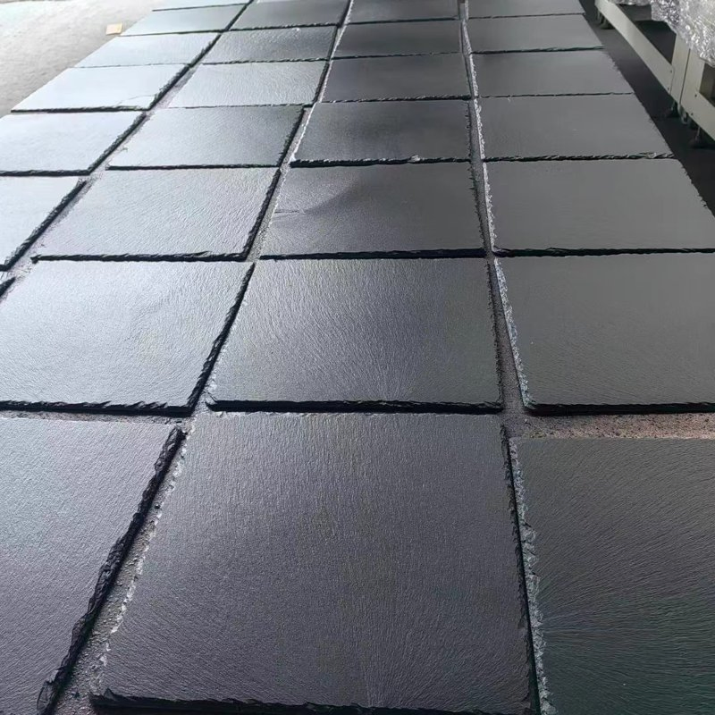 Natural Stone Building Materials Black Roofing Tiles for Roof/ Wall Cladding