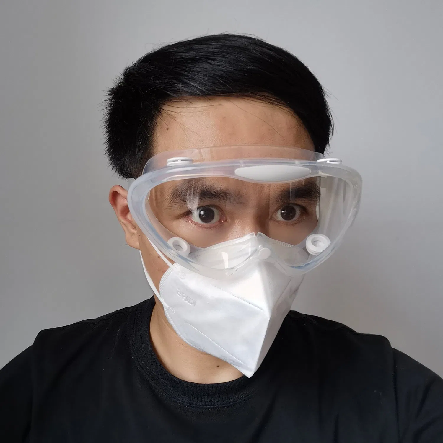 High Quality Ce166 Anti Fog Splash Silicone Protective Safety Glasses Eye Goggles