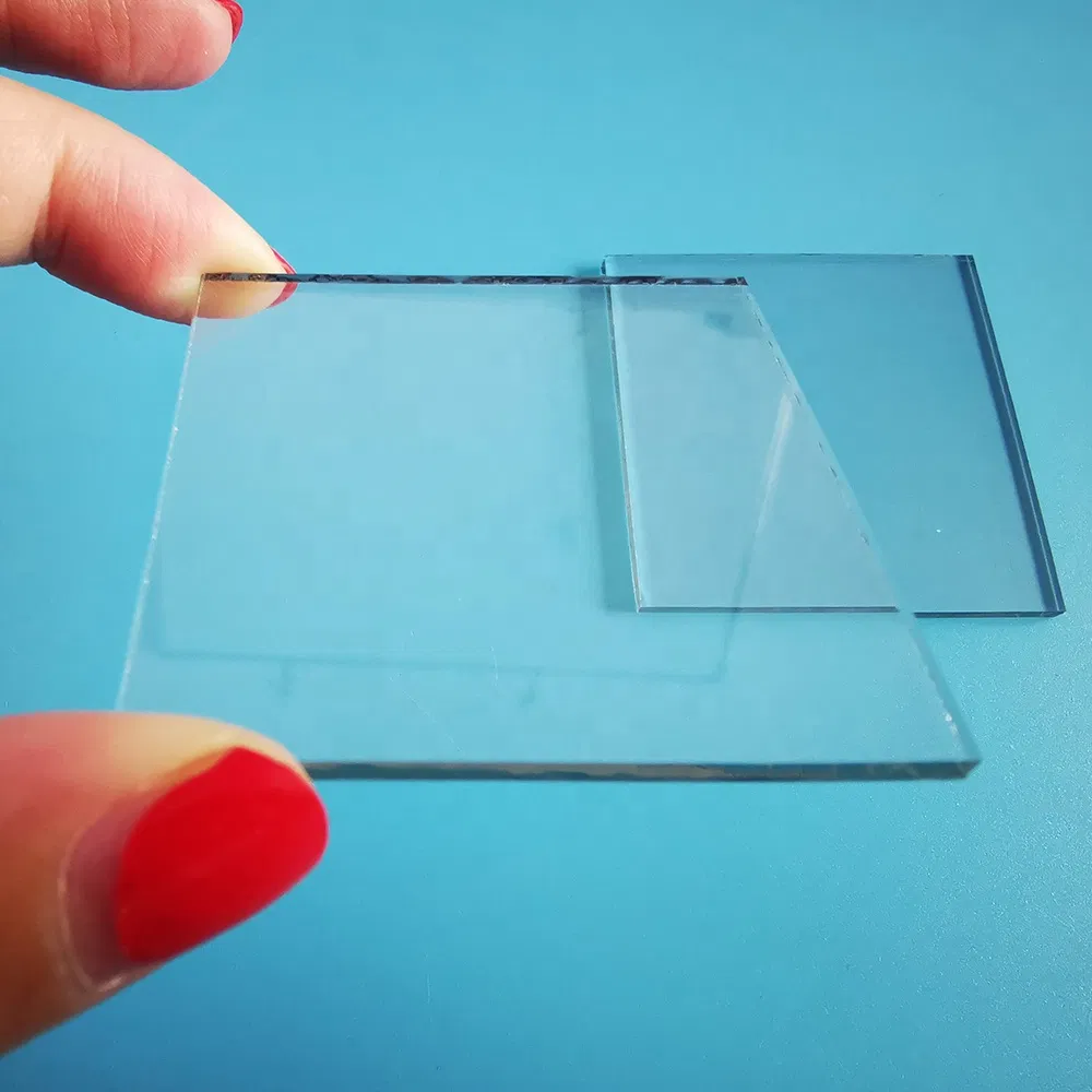 Clear Glass Thin Square/Round 1.1/1.3mm Thick Soda Lime Float Glass Sheets