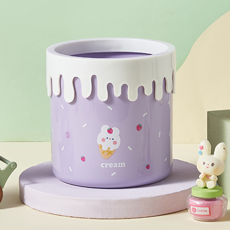 Cute Mini Desktop Trash Can Small & Adorable for Home Use