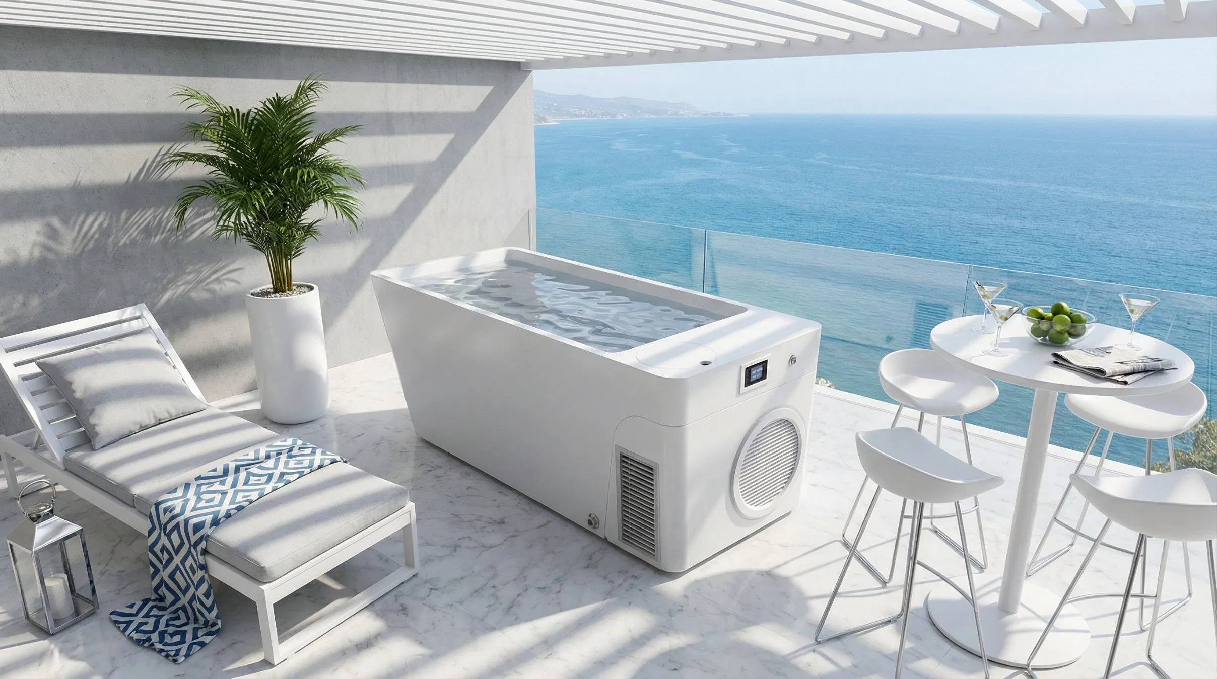 Акриловая ледяная ванна Syochi для криотерапии