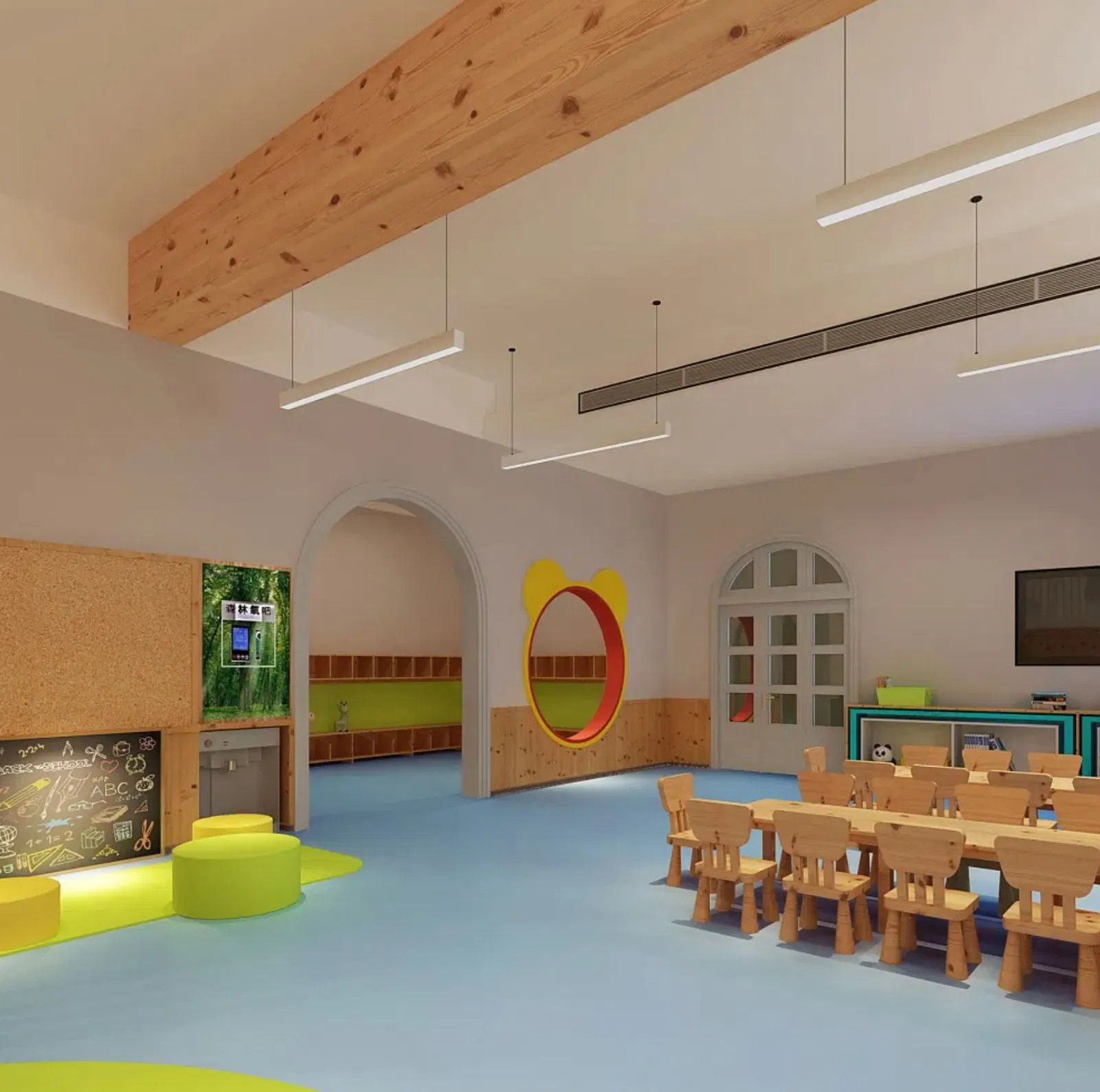 Environments Safe and Stylish Commercial Linoleum PVC Vinyl Flooring Sheet for Hospital, School, Shopping Mall, Hotel