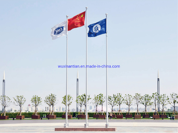 Taper Aluminum/Stainless Steel Outdoor Powder Coating Conic Flagpole