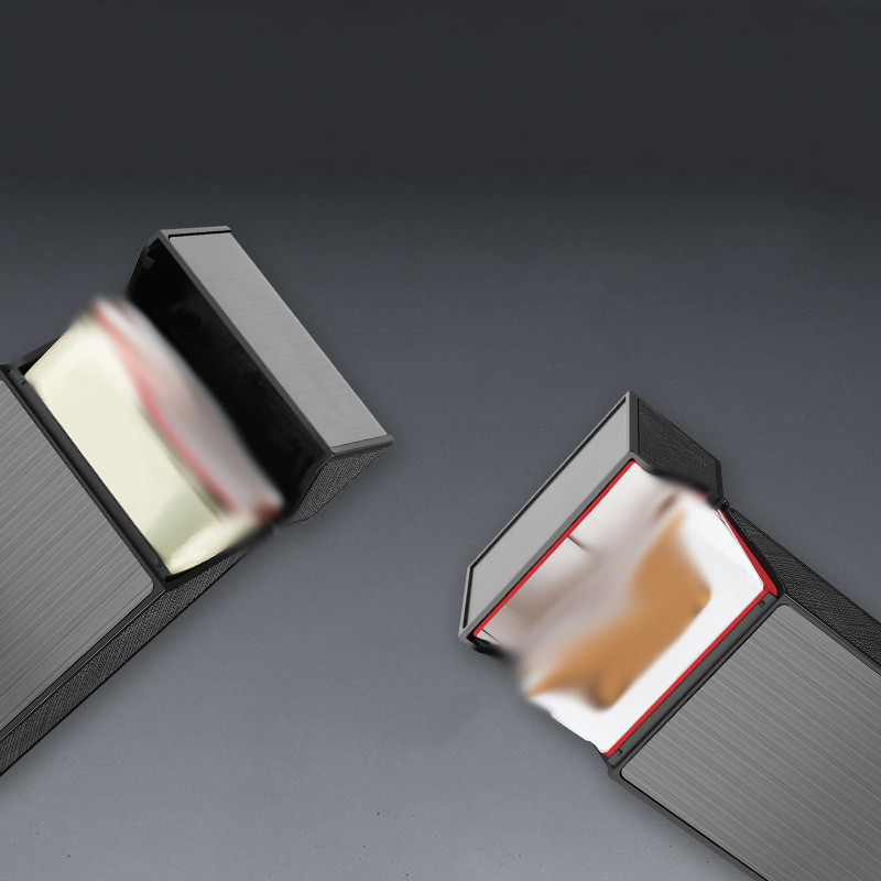 Ea599 Vintage Metal Cigarette Case Women Smoke Smoking Tin Box Waterproof Portable Laser Pretty Luxury Silver Gold Cases Custom