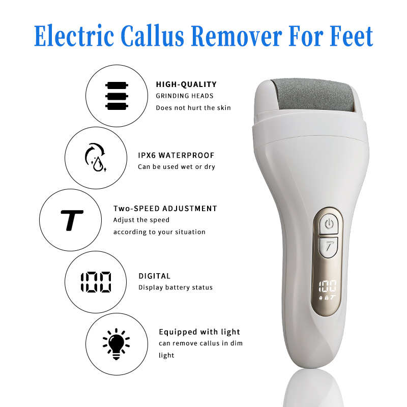 Wholesale Customized New Electric Foot Peeling Rasp Scrubber Remover Callus Trimmer