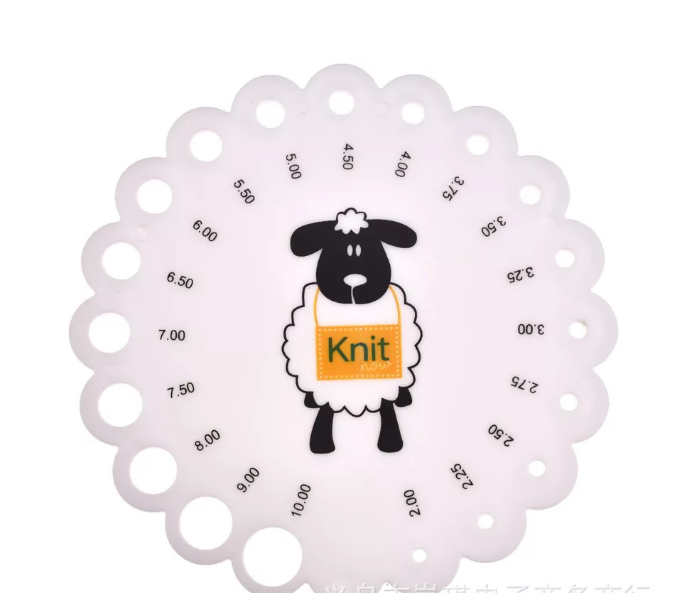 Needle Gauge Ruler Knitting Knit Measure Size 2.0mm-10mm for DIY Craft Dressmaking Sewing Fabric Accessory for Women