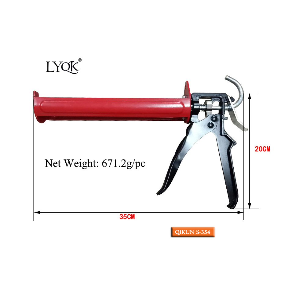 S-354 Opening Type Double Cartridges Skeleton Caulking Gun