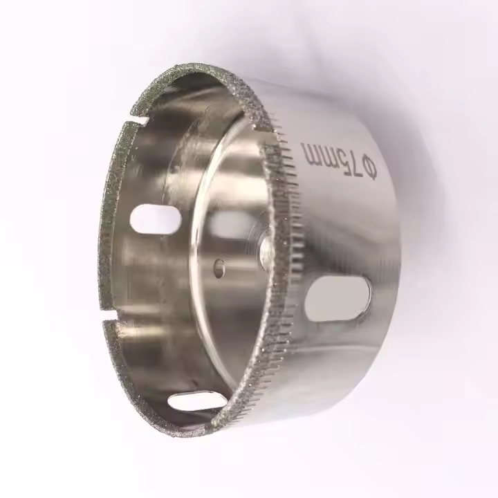 75mm Diamond Glass Hole Saw Drill Bit for Masonry Drilling or Stone Glass Tile