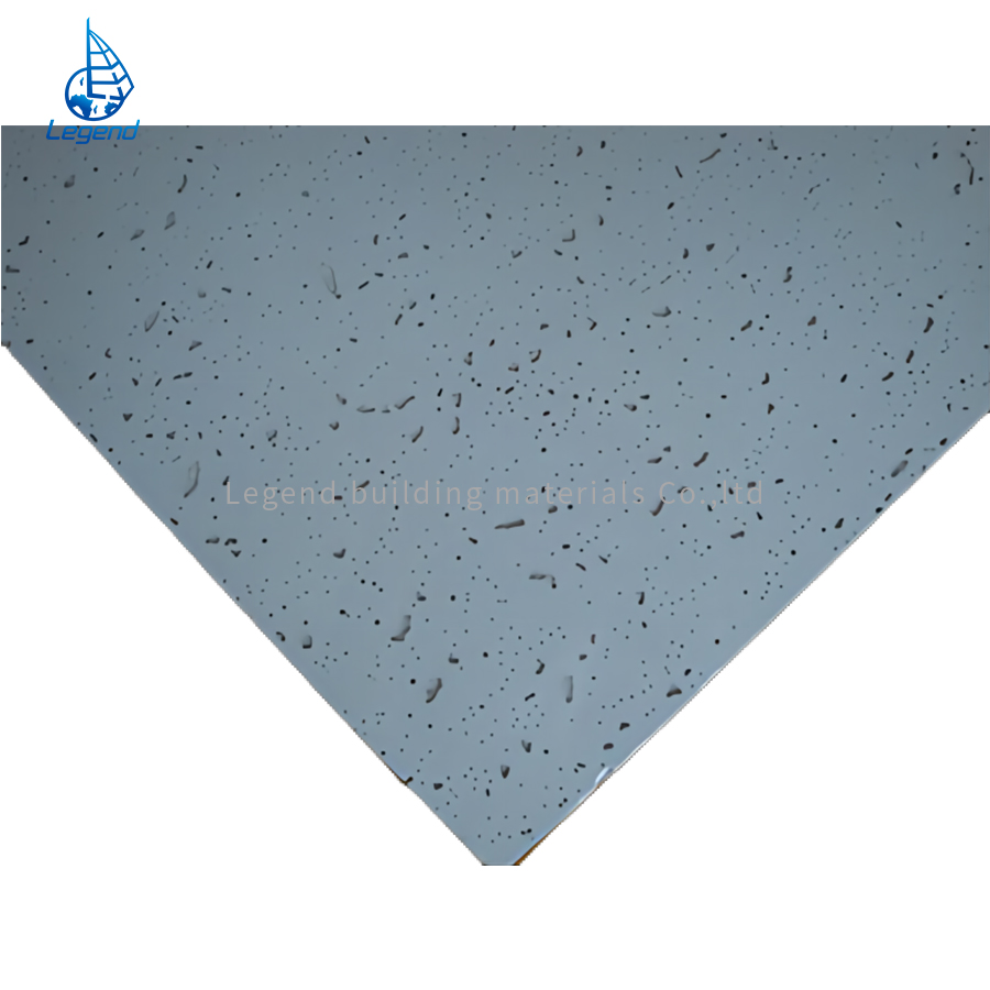Mineral Wool Ceilings 600*600mm Building Material False Minearl Wool Board for Indoor Suspended Ceiling