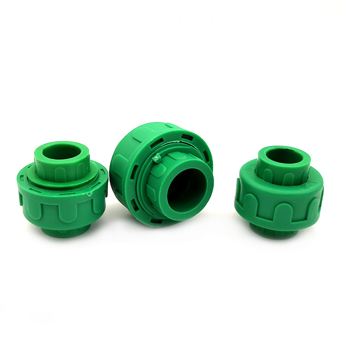 DIN8077 Green Color Plastic PPR Union Pipe Fittings for Drinking Water