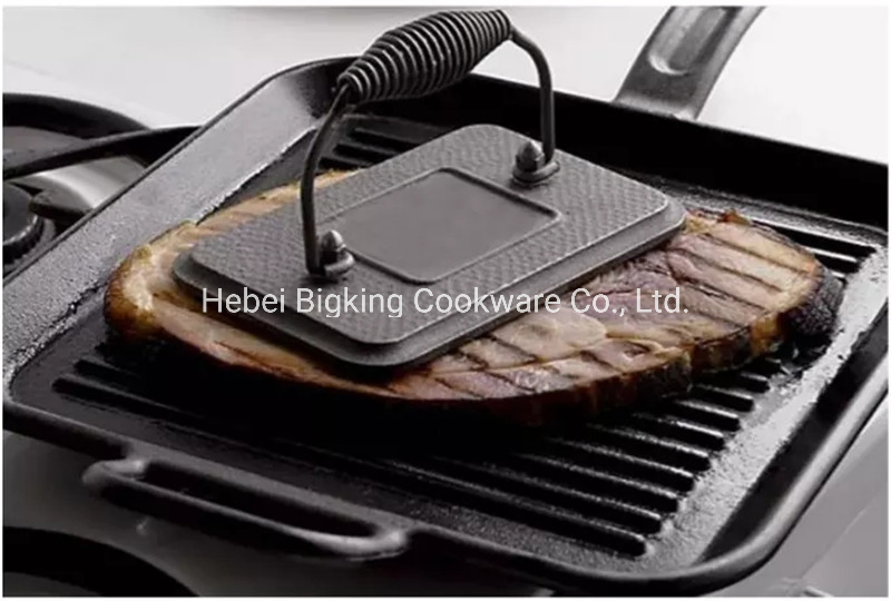 Пресс для бекона из чугуна с антипригарным покрытием