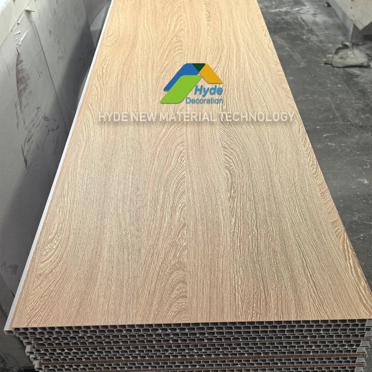 400mm*26mm*2900mm High Quality Wood Grain Pattern Tongue-and-Groove Dry PVC Wall Partition Panel in Dubai