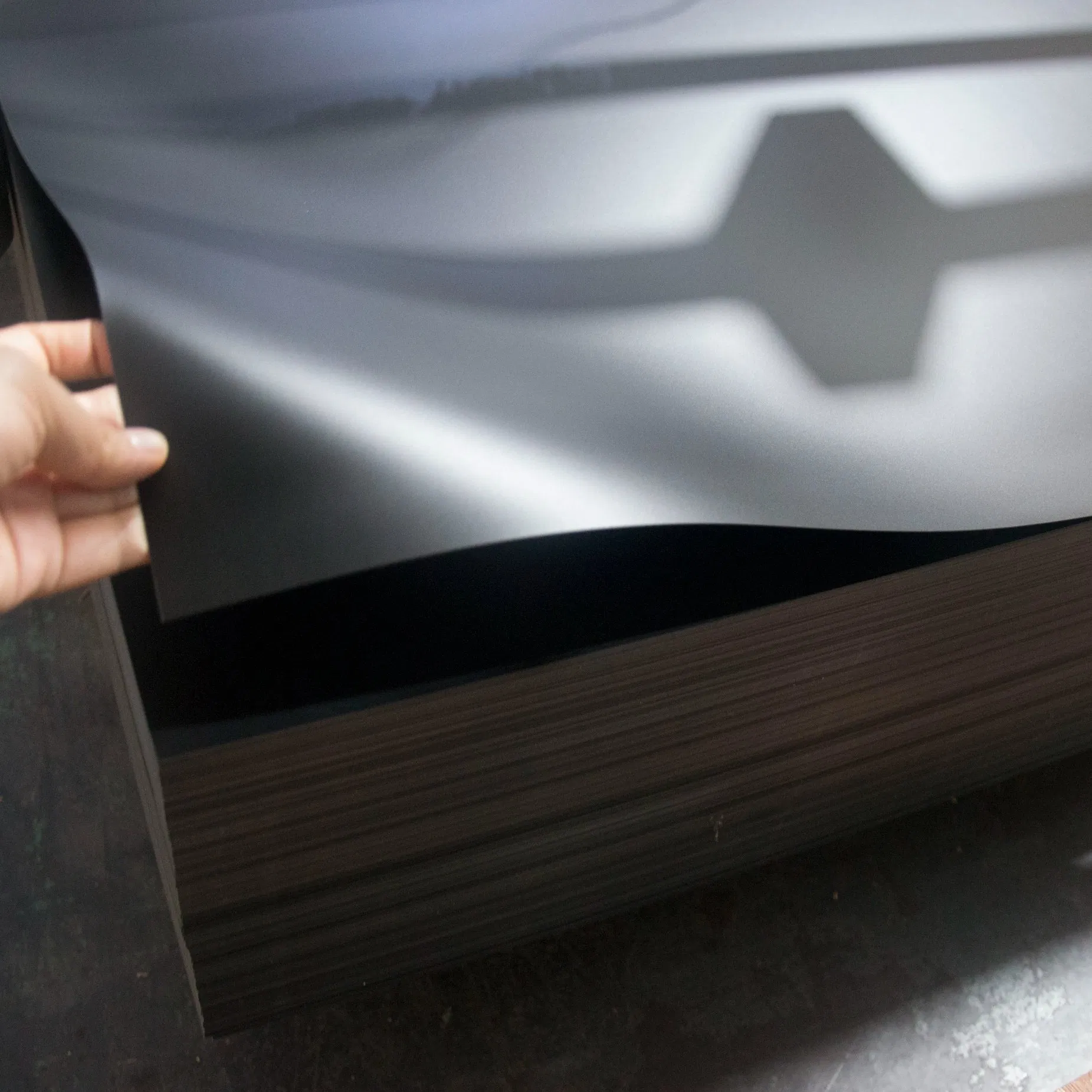 Matte Black Rigid PVC Sheet for Die Cutting/ UV Offset Printing