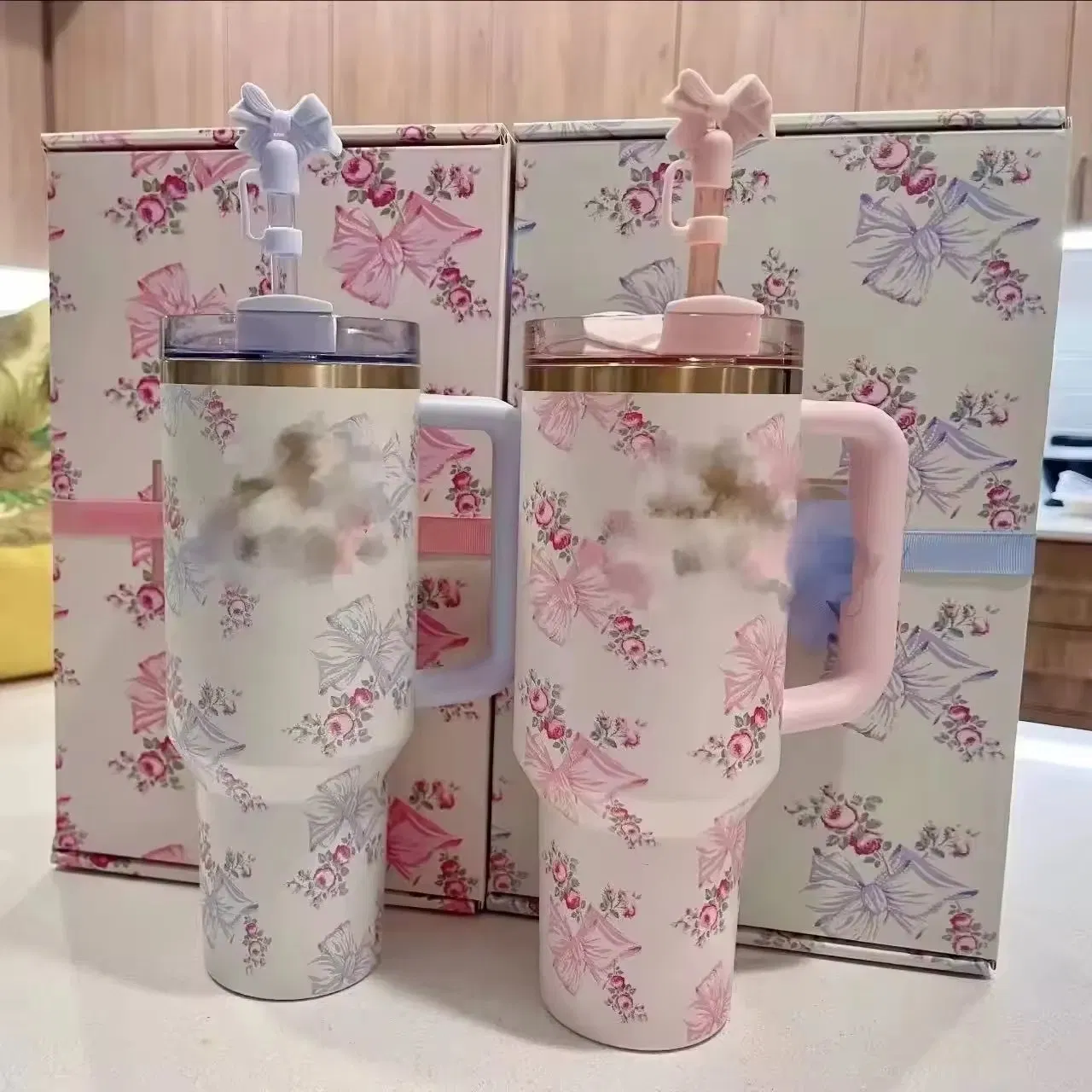Термос 40 oz с трубочкой, двойные стенки 304 нерж. сталь