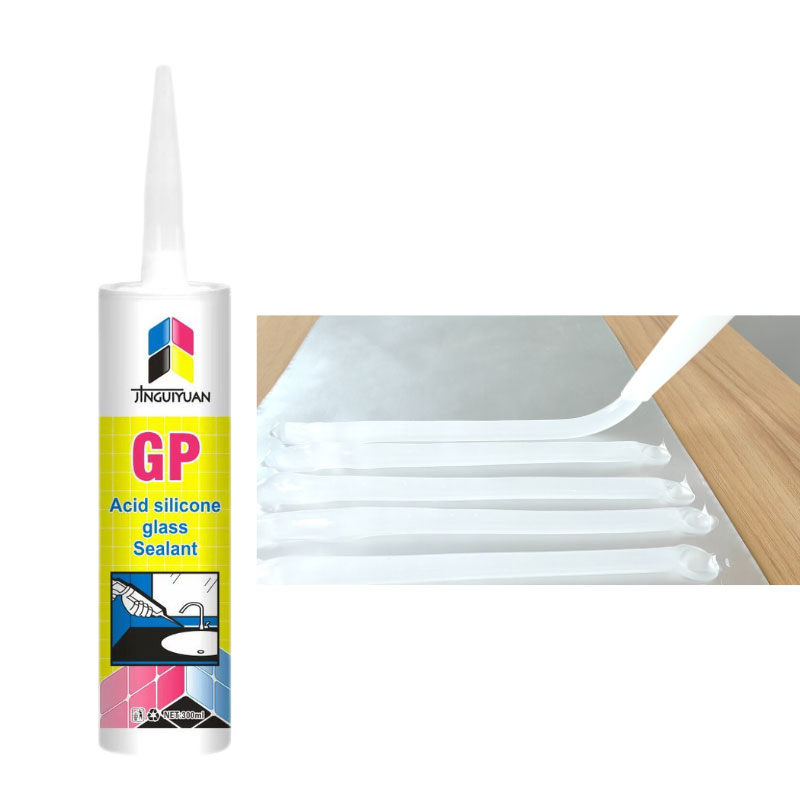 Quick Drying Acetic Cure Clear Silicone Sealant Anti Mold for Gp Construction