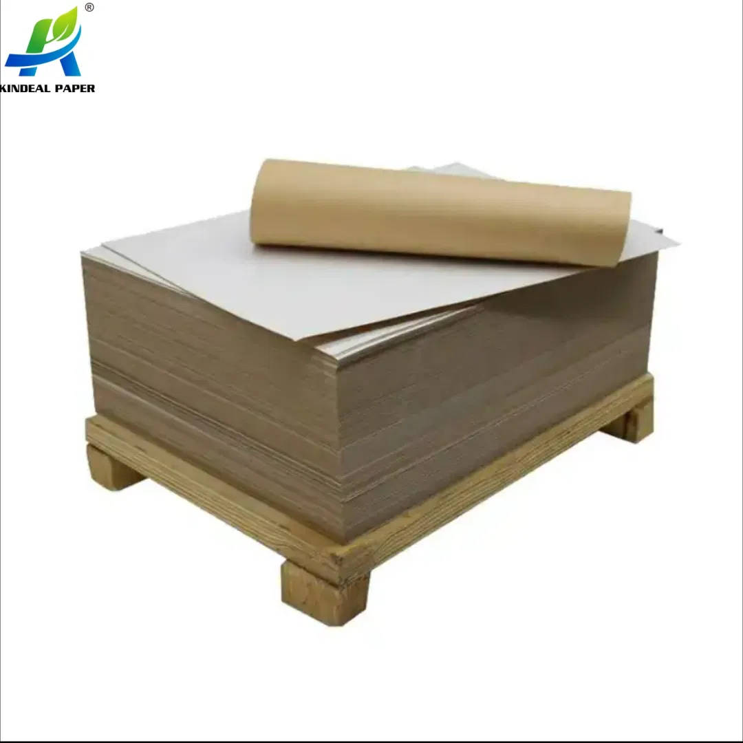 Food Grade 150GSM-300GSM Virgin Waterproof Paper Raw Material Polyethylene PE Coated Kraft Paper Sheet