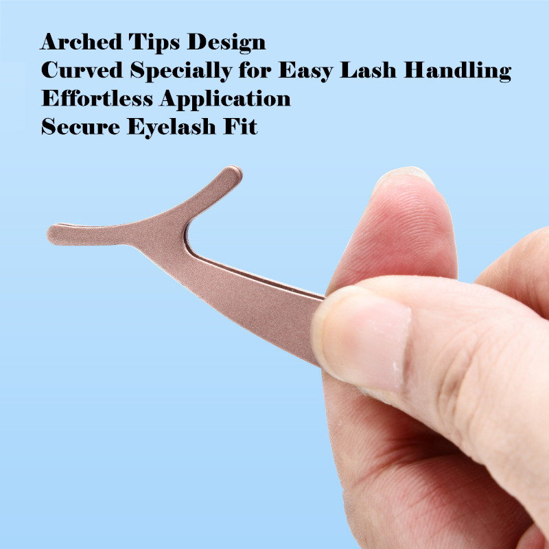 Reusable Stainless Steel Seahorse Lash Clip Rose Gold Beauty Tool Eyelash Applicator