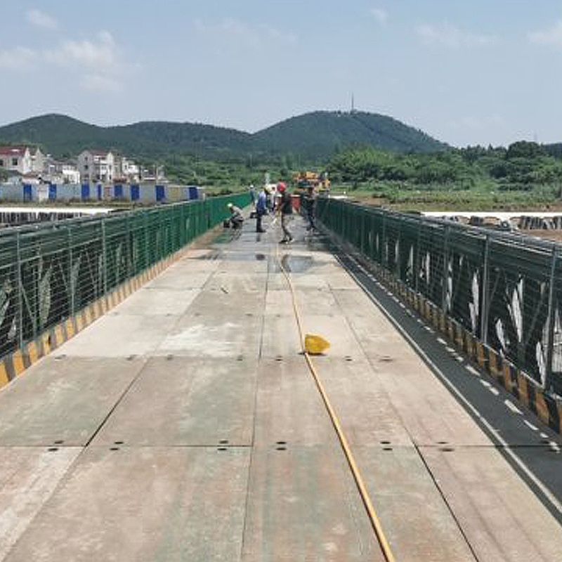 Low Cost Temporary Steel Structure Pedestrian Bailey Bridge with Galvanization Corrosion