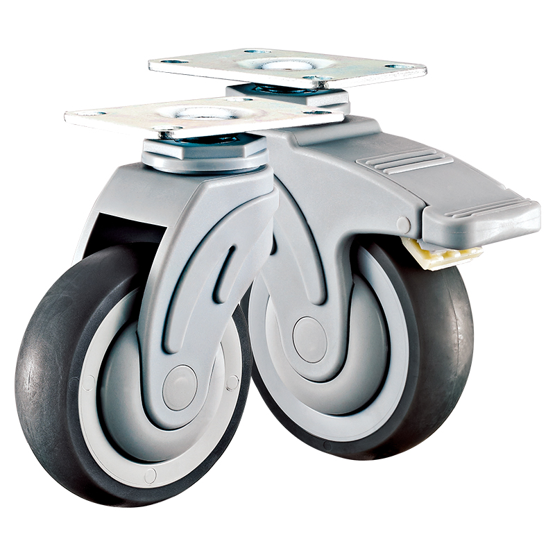 High-Performance Medical Plate Caster 5 in Wheel Dia. Type a
