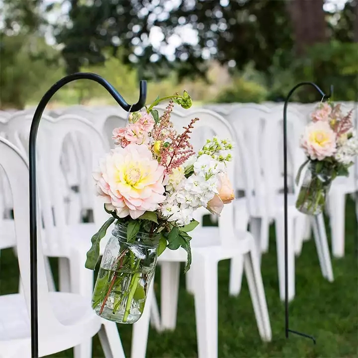 Decorative Shepherd Hook Plant Hanger for Wedding Dé Cor