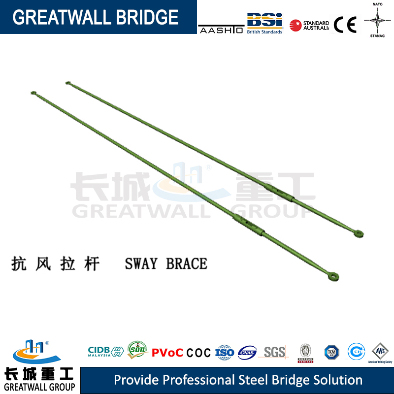 Metal River Modular Bridge Portable Steel Structure Truss Prefab Bailey Bridge