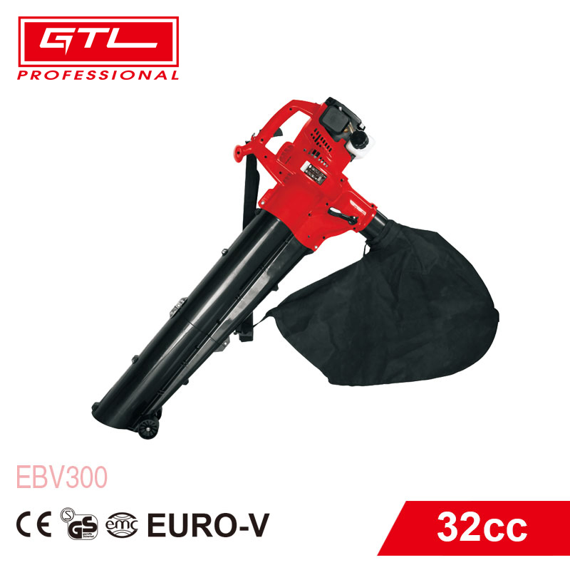30cc 2-Stroke 1000W Garden Gasoline Convenient Handheld Gas-Powered Leaf Blower / Vacuum Leaf Blowing Fan Blower Machinery Air Leaf / Snow Dust Blower (EBV300)