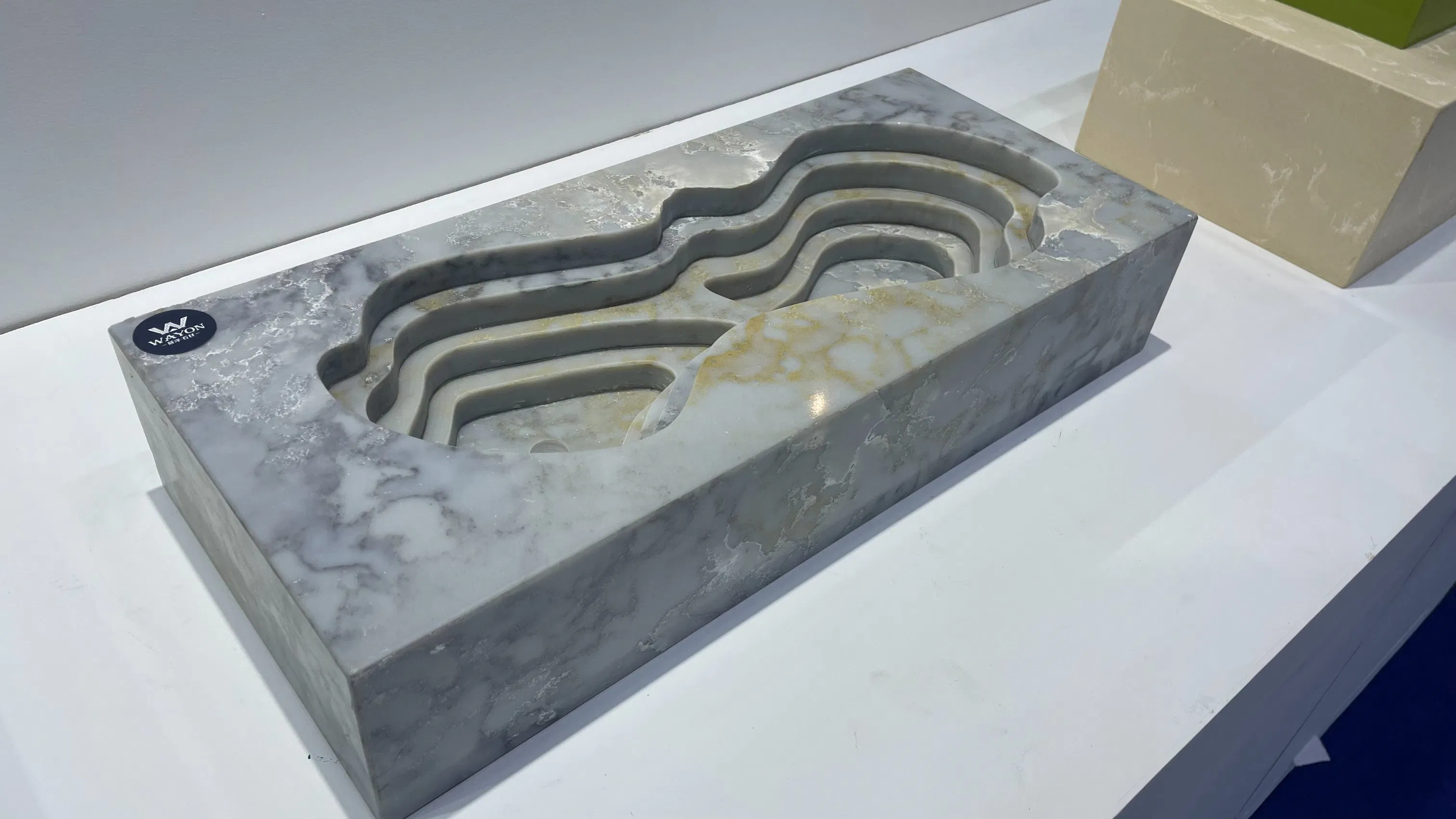 Factory Processing Modern Artificial Stone Solid Surface Quartz Terrazzo Natural Stone for Bathroom Basin and Sink
