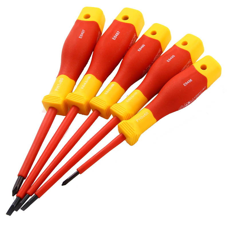 1000V Mini Insulated Screwdriver Set, Magnetic Tip Mini Electrician Screwdriver Set Slotted, Phillips Head Pliers Set