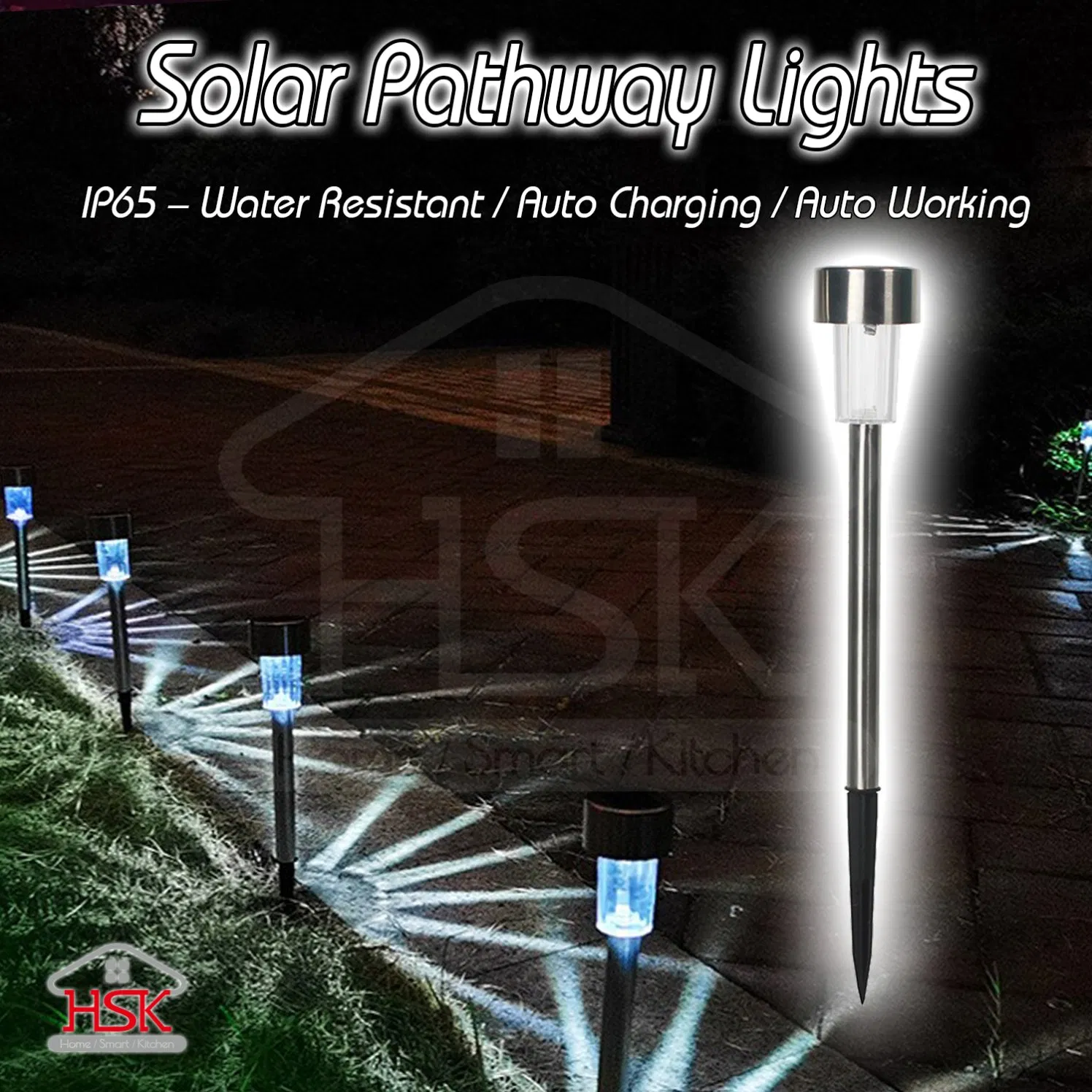 Outdoor Waterproof Solar Garden Lights Solar Pathway Lights