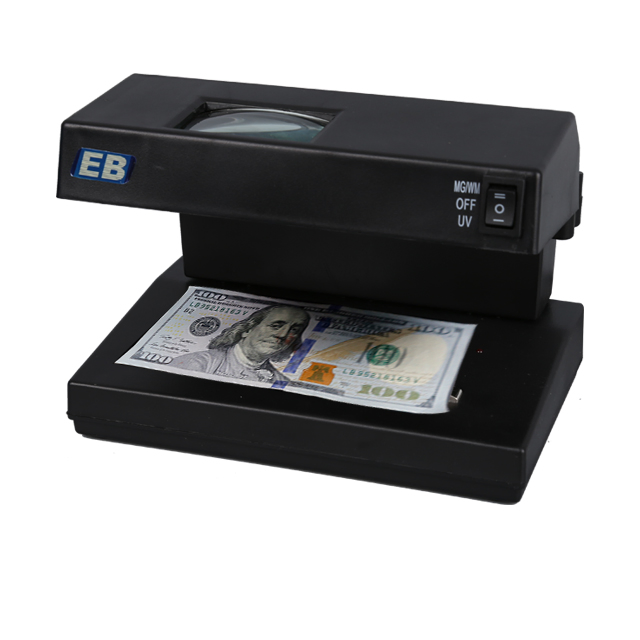 DC-2038 Mini money detector banknotes detected machines with UV lamp and magnifier