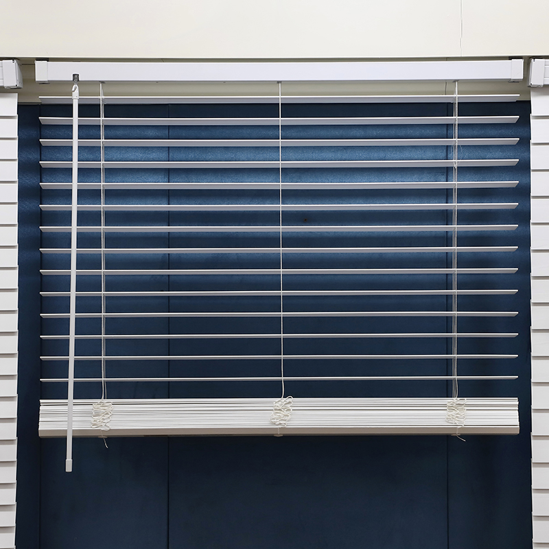 2 Inch 50mm White Blinds Faux Wood Cordless Horizontal Blind