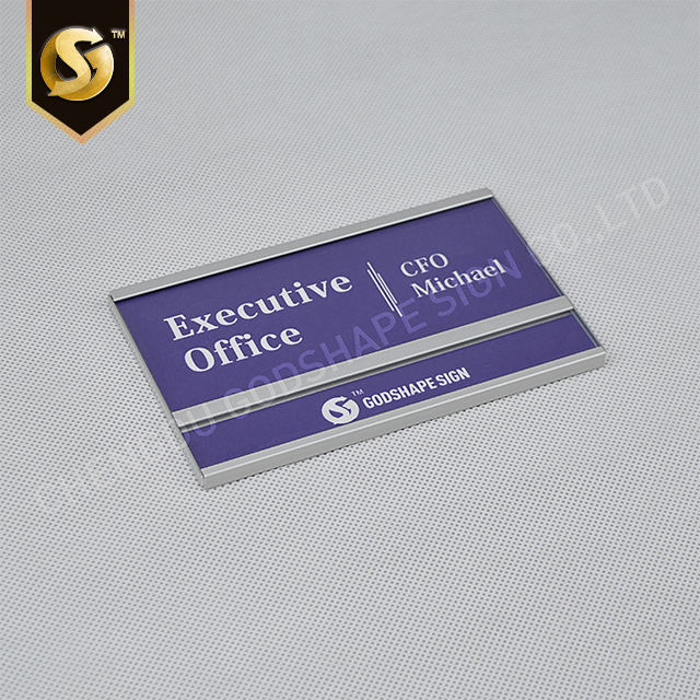 Factory Stainless Steel Room ID Metal Sign Hospital Office Door Plate Sign