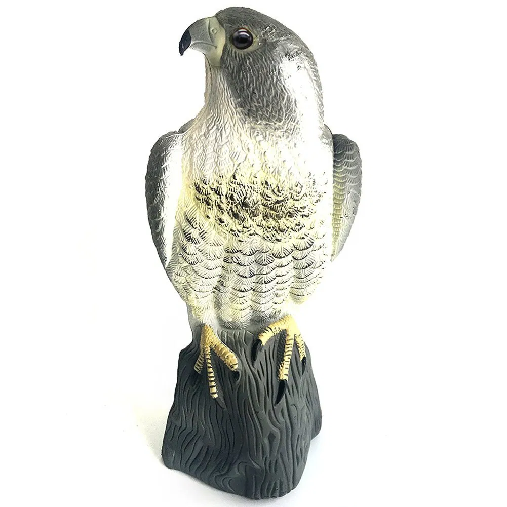 Fake Horned Eagle Decoy to Scare Birds Away Plastic Bird Deterrent Devices